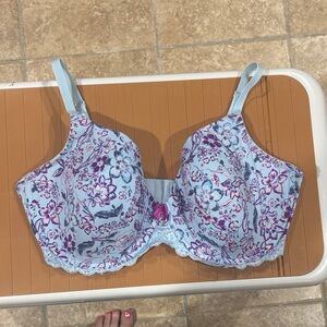 Adore Me Light Blue Lace Bra